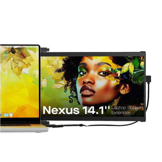 Nexus 14.1 Laptop Screen Extender1080P FHD Portable Dual Monitor for LaptopLaptop Monitor Extender for 14"-17" LaptopsCompatible with Windows/Mac/Android/Switch