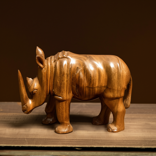Wooden Rhino